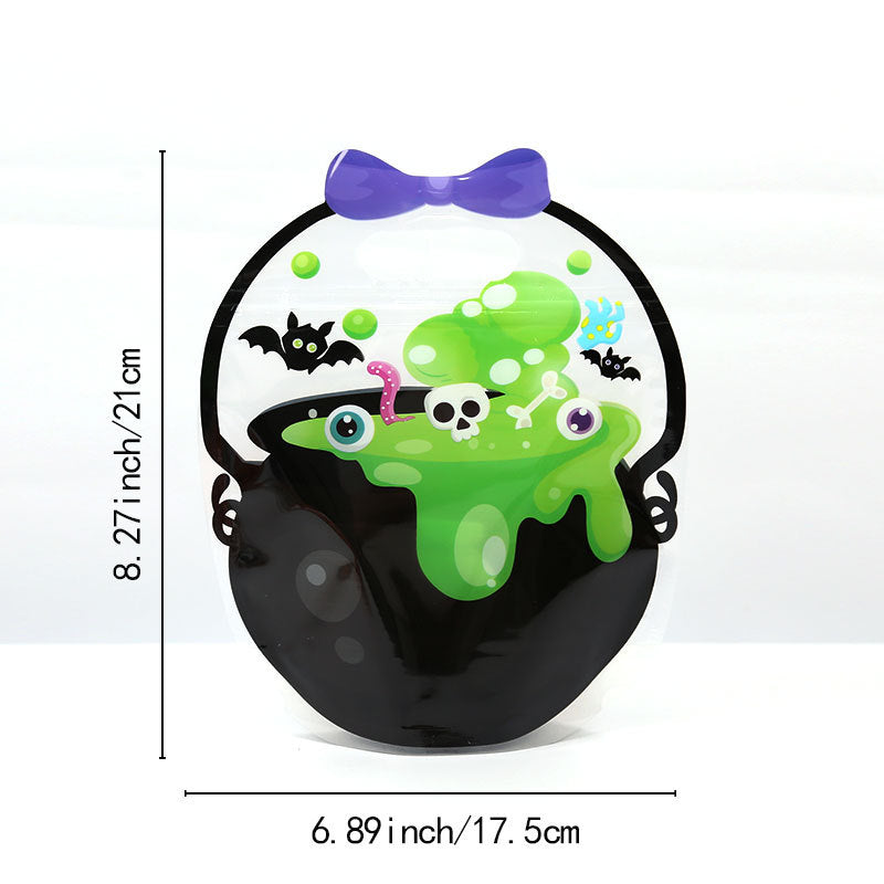 🎃50 Pcs Halloween Goodie Bags Plastic Candy Bag🎁