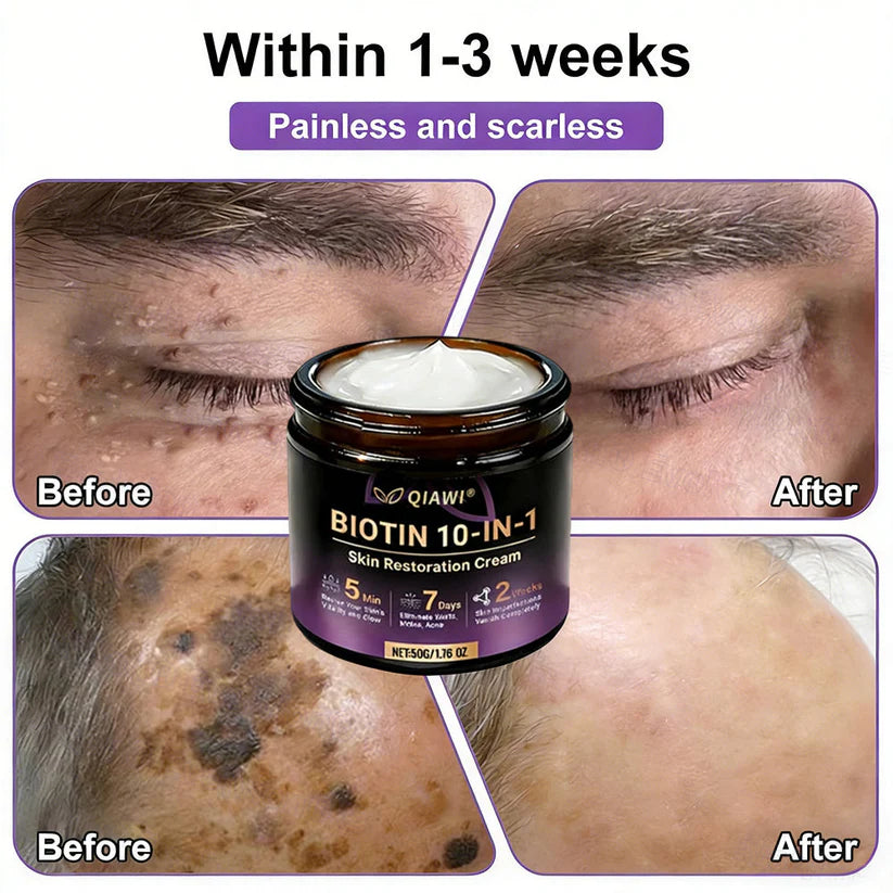 Made and Shipped from USA🍁QIAWI® Biotin 10-in-1 Skin Restoration Cream - Last Day Promotion: 75% OFF