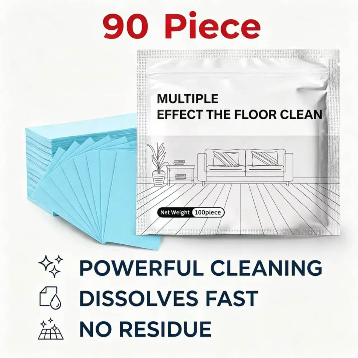 🔥Multi-Surface Floor Cleaning Tablets – Antibacterial Deodorizing Cleaner for Hardwood, Tile, Laminate & RV Walls