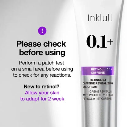 Inklull Retinol 0.1 Caffeine Revitalizing Eye Cream 30g | retinol, eyecream, korean skincare, moisturizer, anti-wrinkle, anti-aging, age-defying, rejuvenate, radiance