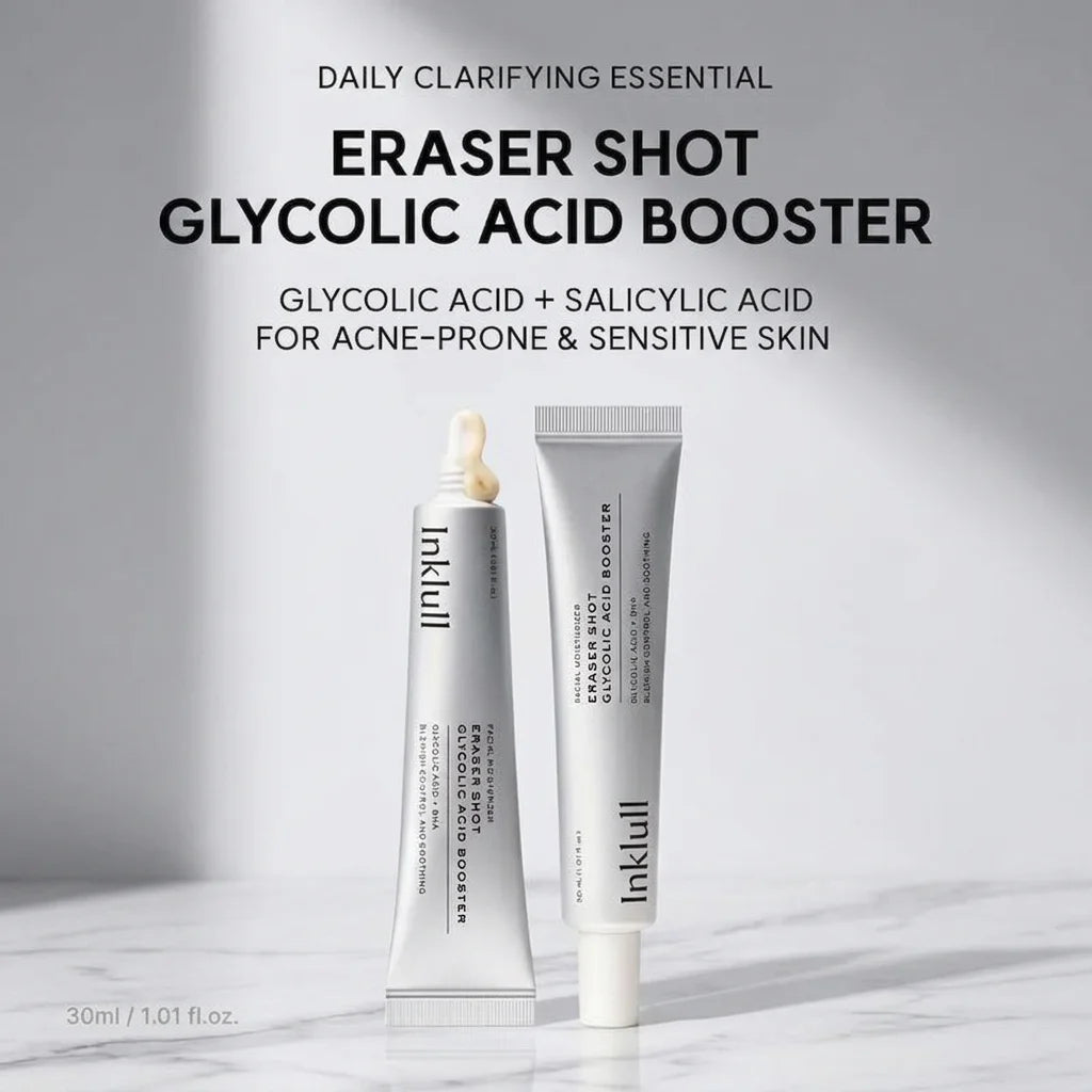 ✨Eraser Shot Glycolic Acid Booster, Daily Clarifying Multi-Acid Formula for Smoother, Clear-Looking Skin, 1.01 fl. oz.