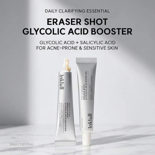 ✨Eraser Shot Glycolic Acid Booster, Daily Clarifying Multi-Acid Formula for Smoother, Clear-Looking Skin, 1.01 fl. oz.