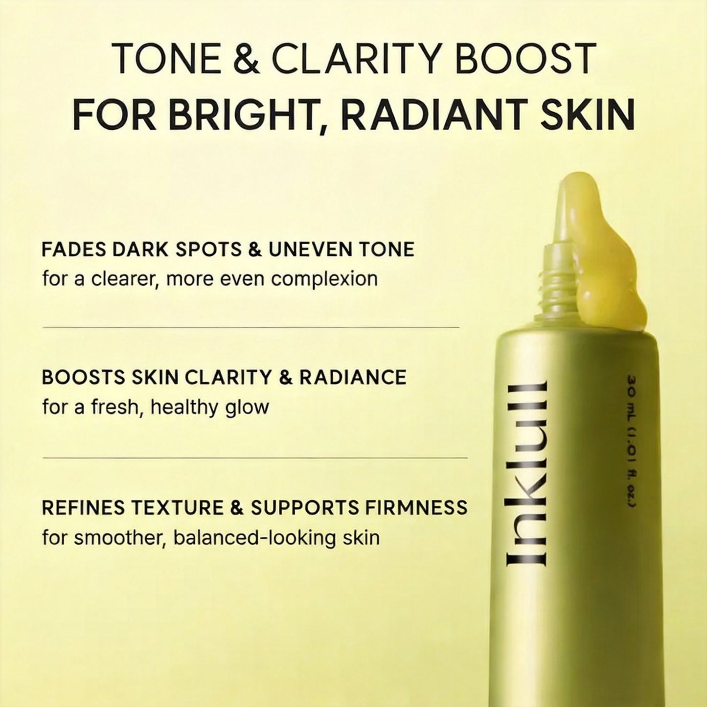Inklull Vitamin C Booster Shot,Pure Vitamin C+ Glutathione for Bright,Healthy Skin Glow,30ml / 1.01 fl oz