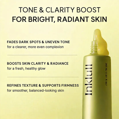 Inklull Vitamin C Booster Shot,Pure Vitamin C+ Glutathione for Bright,Healthy Skin Glow,30ml / 1.01 fl oz