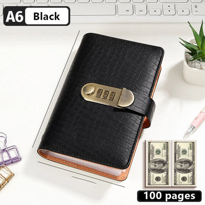 A6 Savings Notebook with Lock - Budget Planner & Organizer