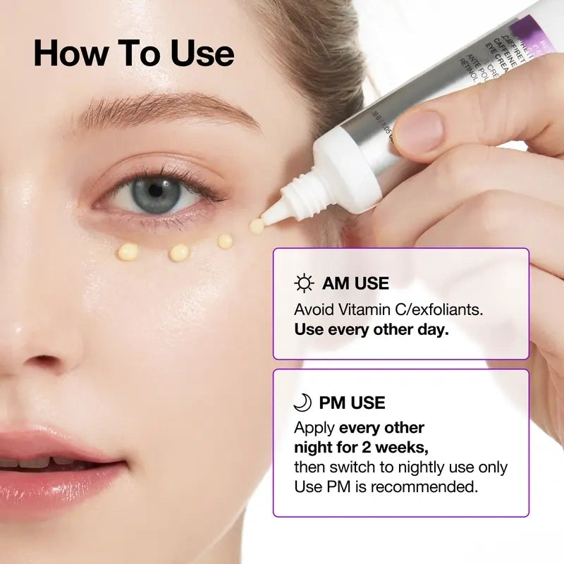 Inklull Retinol 0.1 Caffeine Revitalizing Eye Cream 30g | retinol, eyecream, korean skincare, moisturizer, anti-wrinkle, anti-aging, age-defying, rejuvenate, radiance
