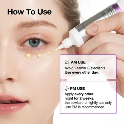 Inklull Retinol 0.1 Caffeine Revitalizing Eye Cream 30g | retinol, eyecream, korean skincare, moisturizer, anti-wrinkle, anti-aging, age-defying, rejuvenate, radiance