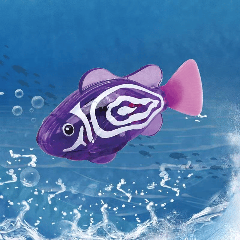 Electronic Pet Fish Bath Toy | LED Light Up | Auto-Swimming Bath Toy