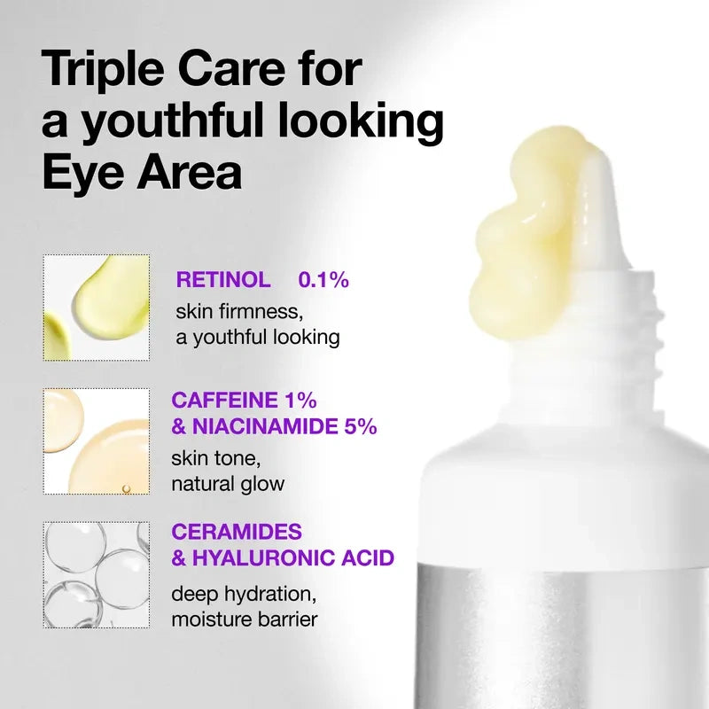 Inklull Retinol 0.1 Caffeine Revitalizing Eye Cream 30g | retinol, eyecream, korean skincare, moisturizer, anti-wrinkle, anti-aging, age-defying, rejuvenate, radiance
