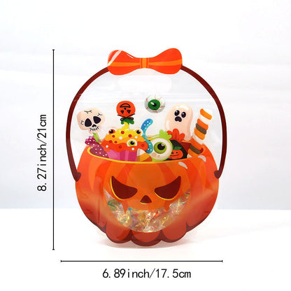 🎃50 Pcs Halloween Goodie Bags Plastic Candy Bag🎁
