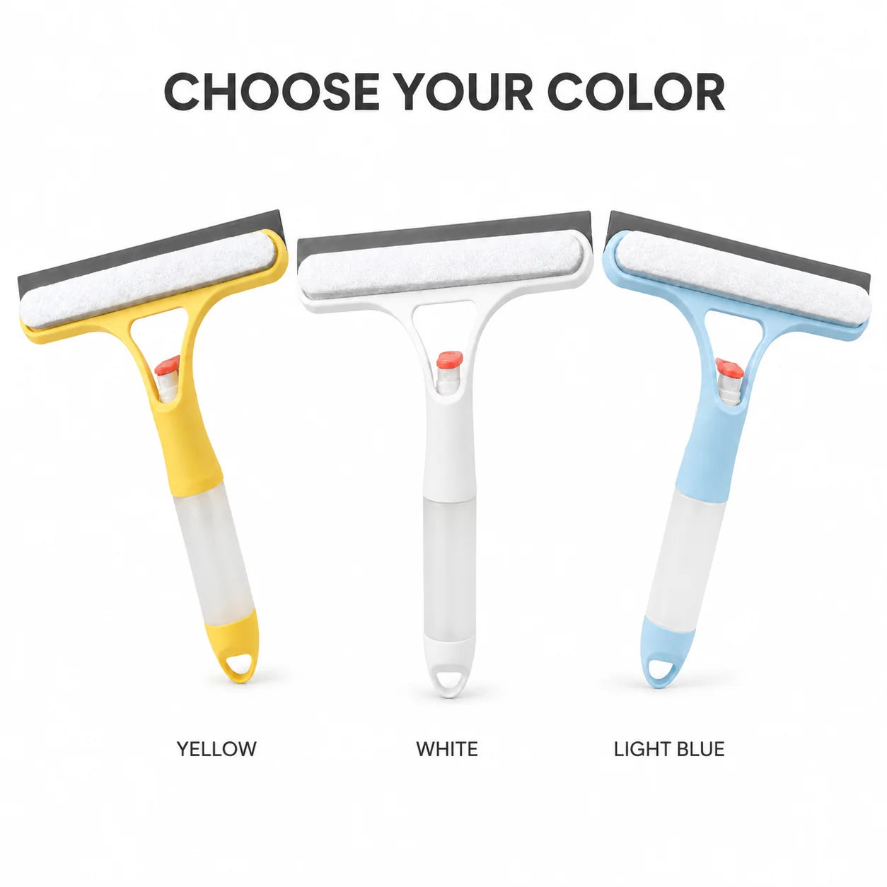 💧3-in-1 Spray Window Cleaning Squeegee