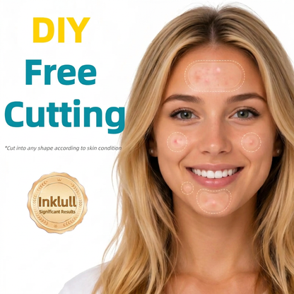 INKLULL® Medical-Grade Hydrocolloid Acne Patch Roll🌿 | Cuttable Overnight Spot Treatment | 2" × 16ft Large Roll
