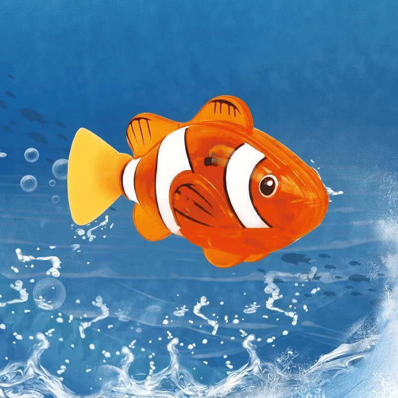 Electronic Pet Fish Bath Toy | LED Light Up | Auto-Swimming Bath Toy