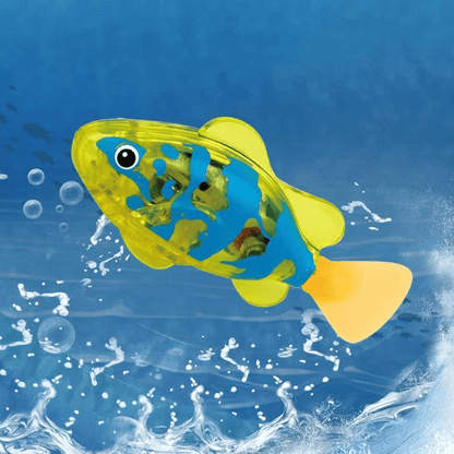 Electronic Pet Fish Bath Toy | LED Light Up | Auto-Swimming Bath Toy