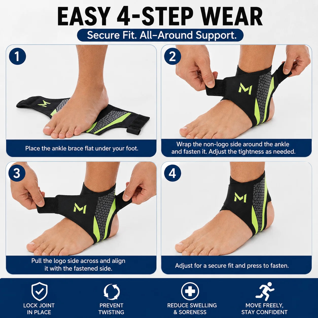 Ultra-Thin Breathable Ankle Support Brace
