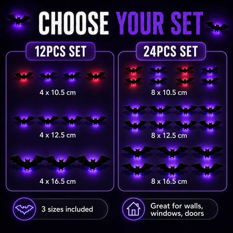 🦇3D Bat Light LED Decorations