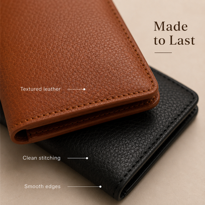 🔥100% Handmade Full-Grain Leather Wallet (Daniel Brooks 𝐇𝐚𝐧𝐝𝐦𝐚𝐝𝐞)