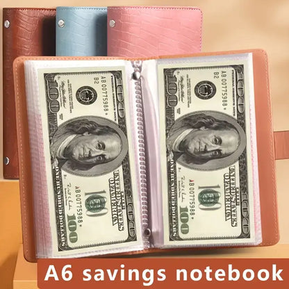 A6 Savings Notebook with Lock - Budget Planner & Organizer