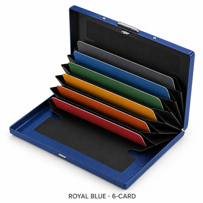 🔒RFID-Blocking Stainless Steel Card Wallet – Organized, Secure & Pocket-Ready