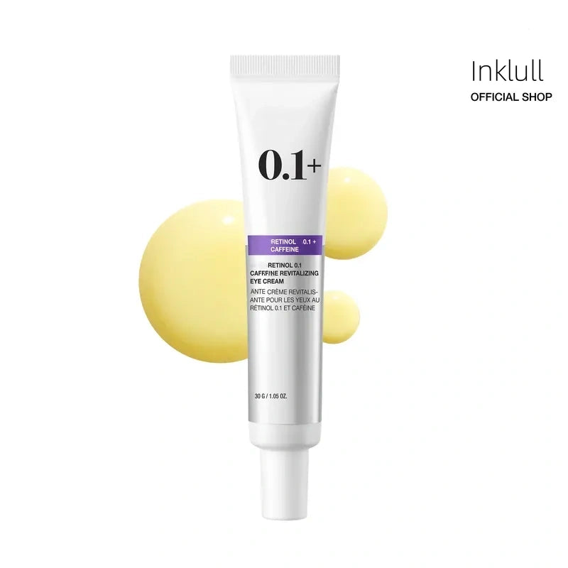 Inklull Retinol 0.1 Caffeine Revitalizing Eye Cream 30g | retinol, eyecream, korean skincare, moisturizer, anti-wrinkle, anti-aging, age-defying, rejuvenate, radiance