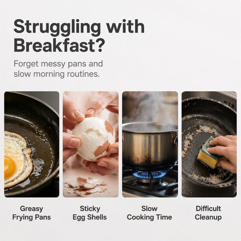 BUY 1 GET 1 FREE🔥2-Cavity Microwave Egg Poacher – Quick Oil-Free Egg Cooker for Easy Breakfasts