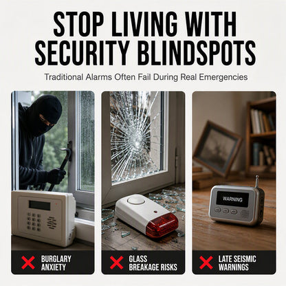 🚨 110dB Wireless Door & Window Vibration Alarm for Home Security